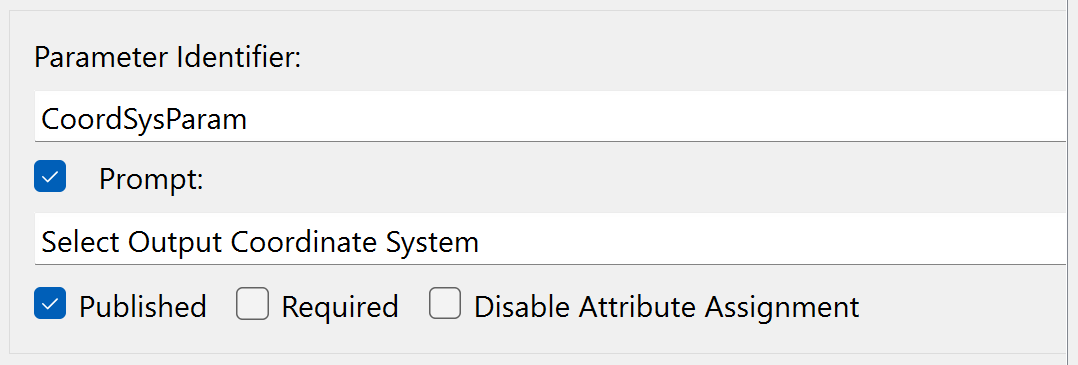 Configuring the CoordSysParam parameter